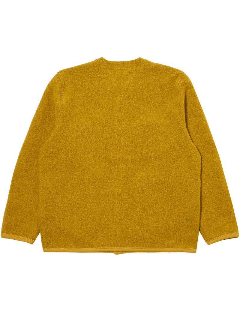 Universal Works Cardigan Yellow Wool Fleece