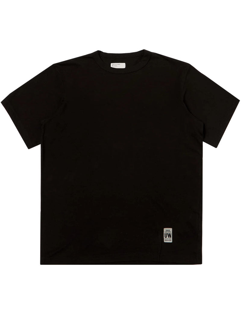 Universal Works Single Jersey Core Tee Black Front