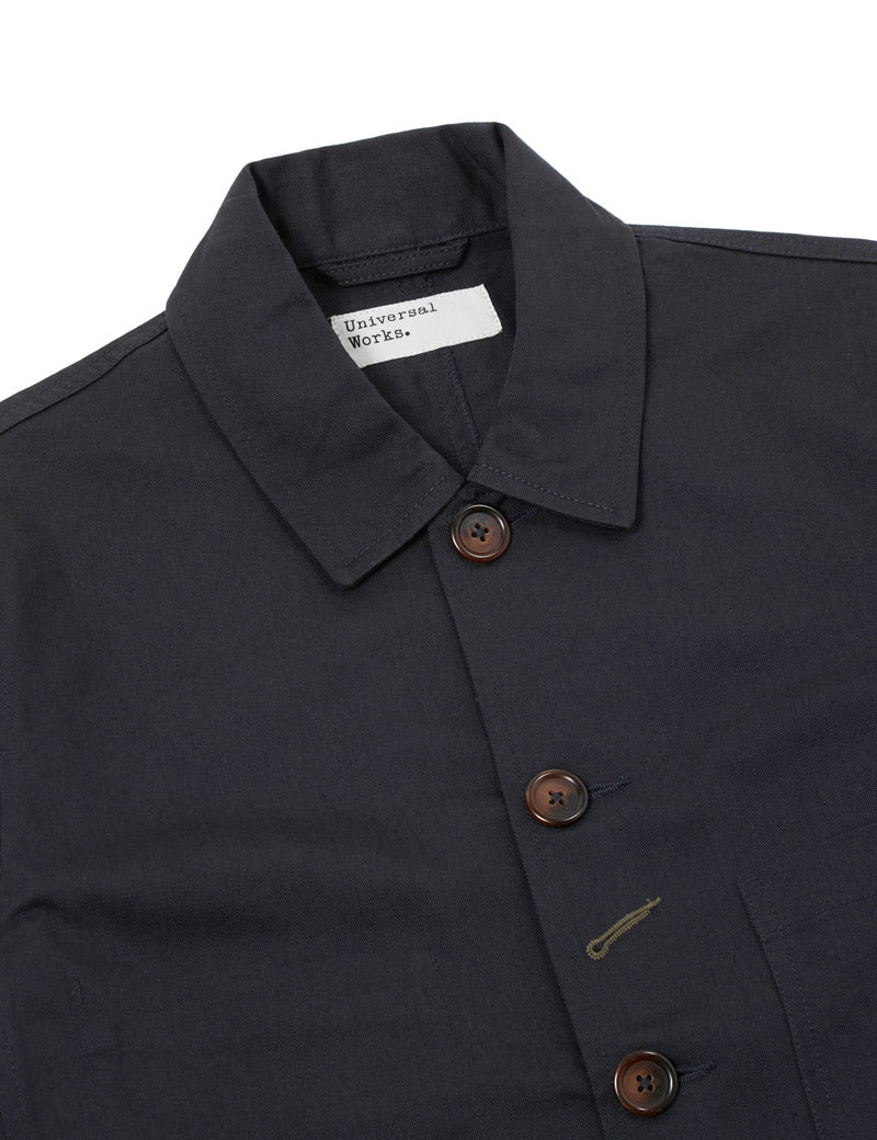 UNIVERSAL WORKS BAKERS JACKET TWILL BLACK