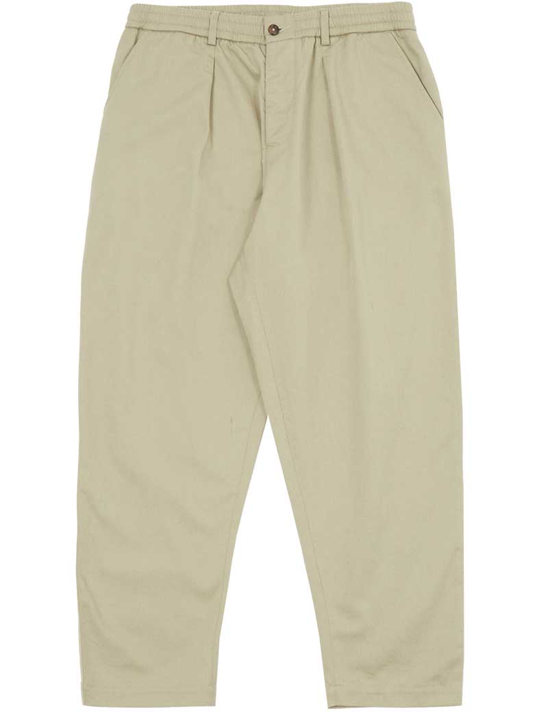 Universal Works Pleated Track Pant Stone Twill