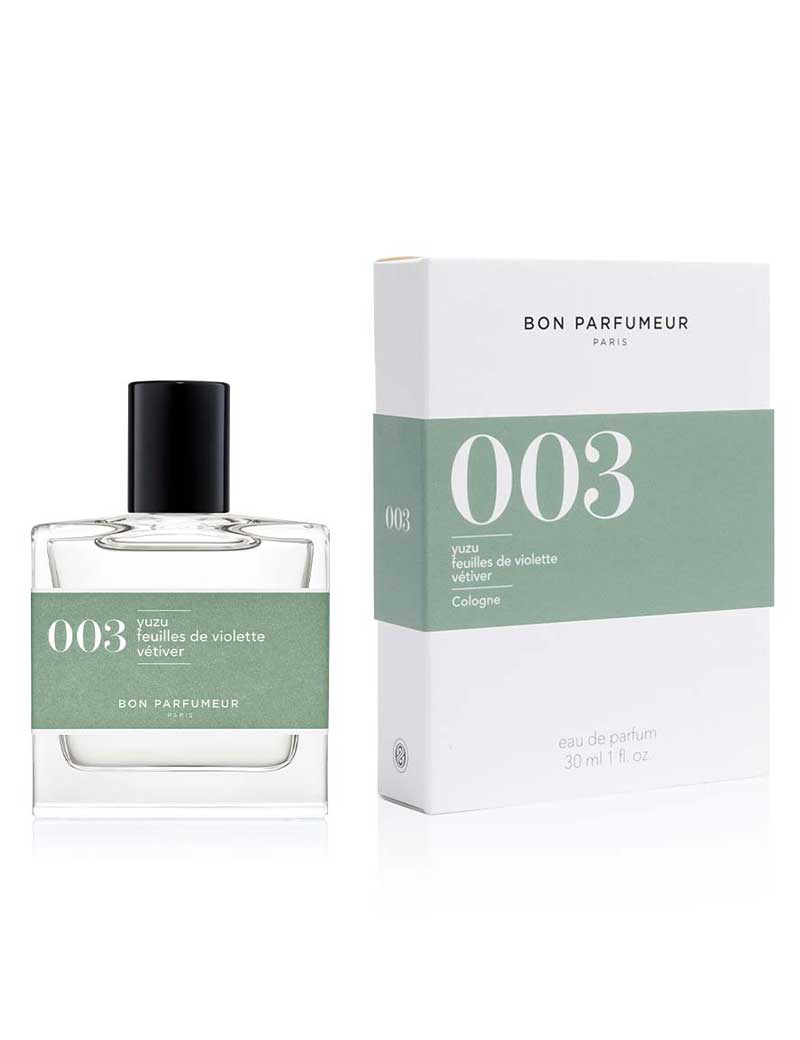 BON PARFUMEUR EAU DE PARFUM 003 YUZU VIOLET LEAVES VETIVER 30ML
