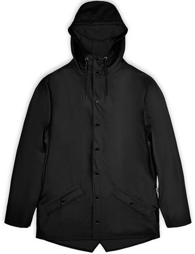 Rains Waterproof Jacket Black 12010