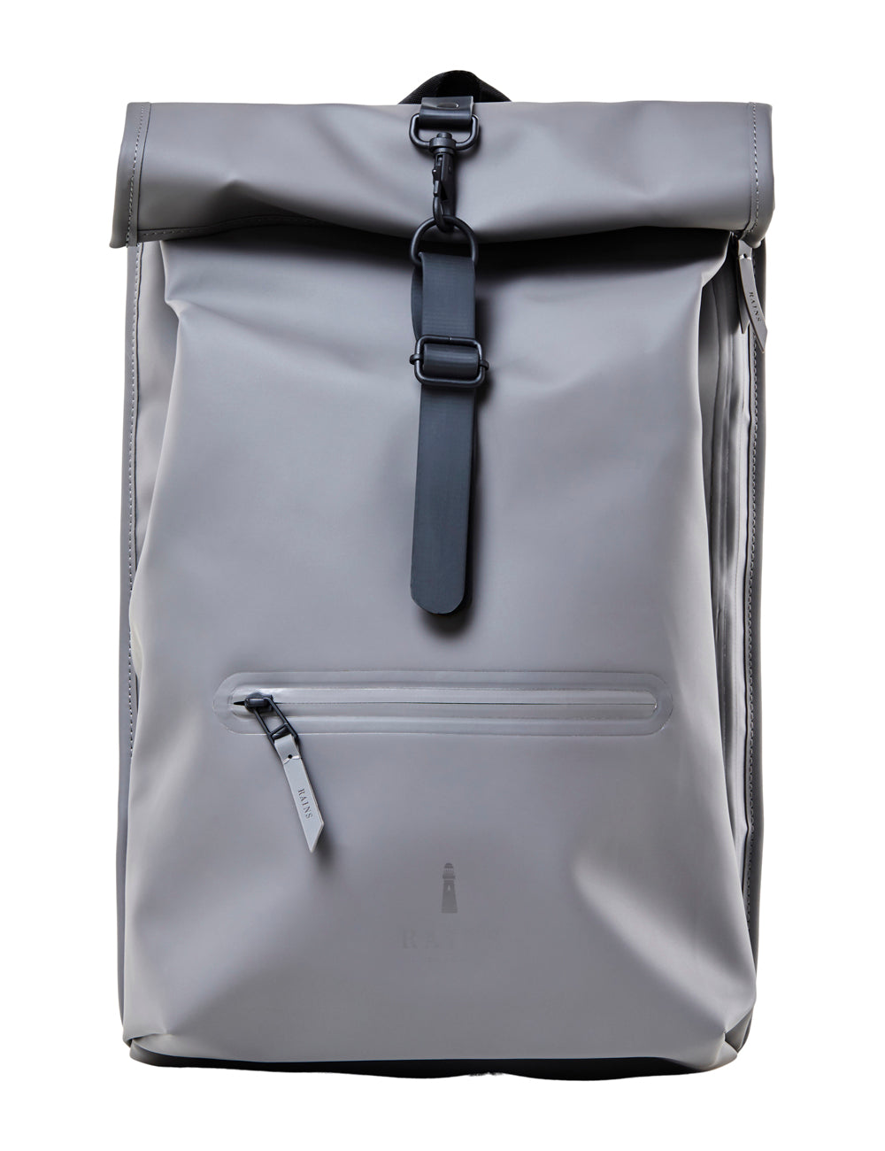 Rains Roll Top Rucksack Charcoal