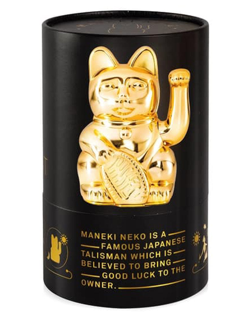 Donkey Lucky Cat Glossy Gold Maneki Neko Packaging