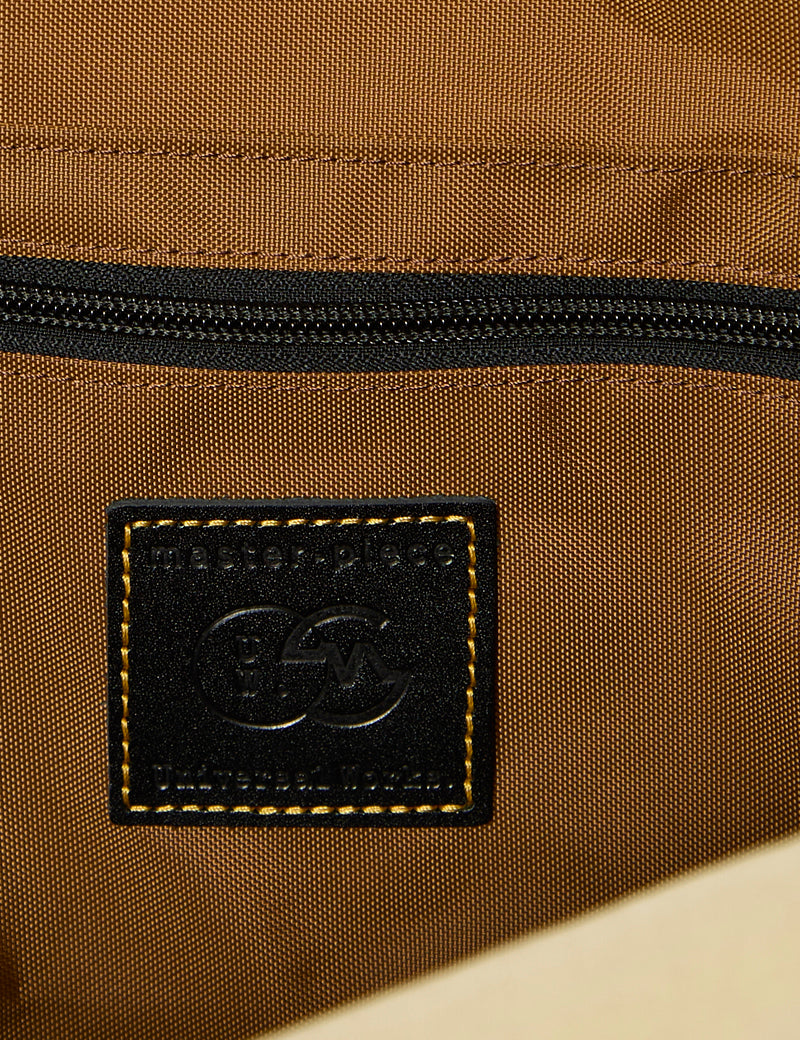 Universal Works X Master-Piece Canvas Shoulder Bag M Beige Internal View