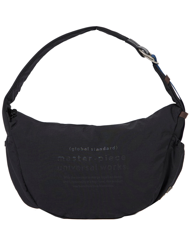 Universal Works X Master-Piece Canvas Shoulder Bag M Black