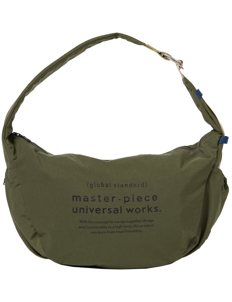 Universal Works X Master-Piece Canvas Shoulder Bag M Olive