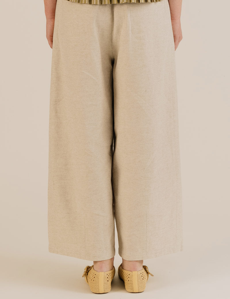 Sideline Leila Trousers Oat Back View