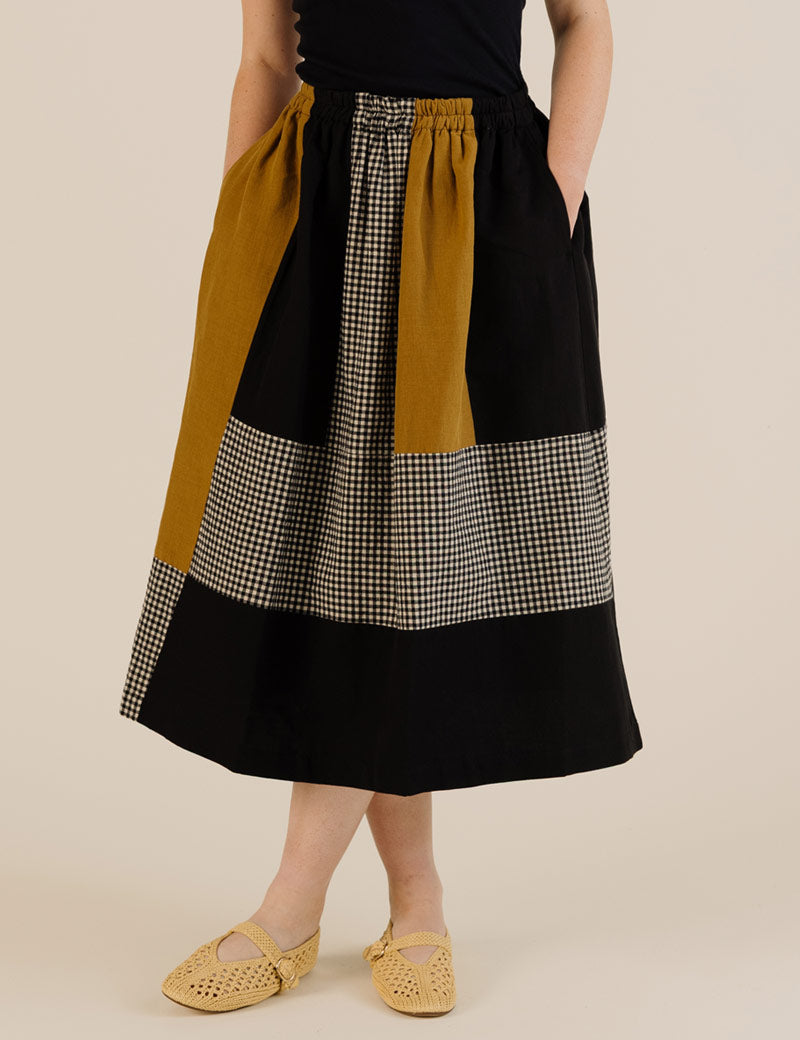 Sideline Willow Skirt Patchwork Front