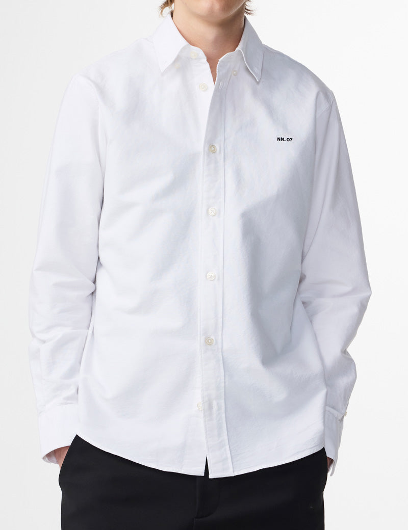 NN07 COLBY OXFORD SHIRT WHITE