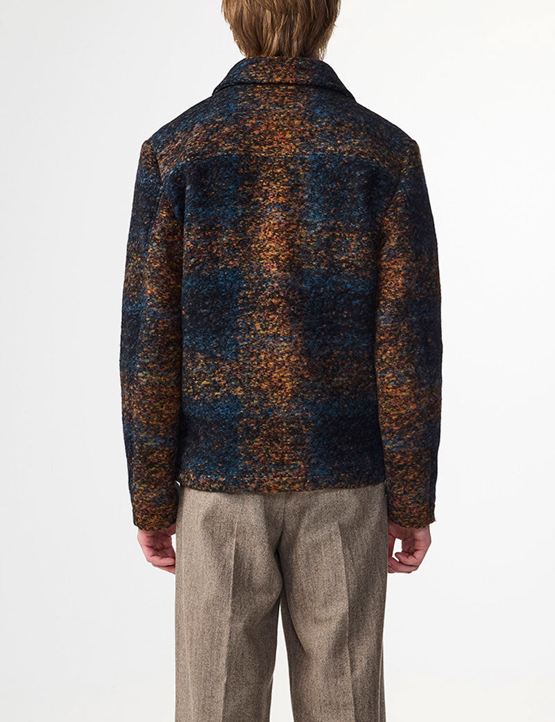 NN07 Gael Jacquard Jacket Blue Multi