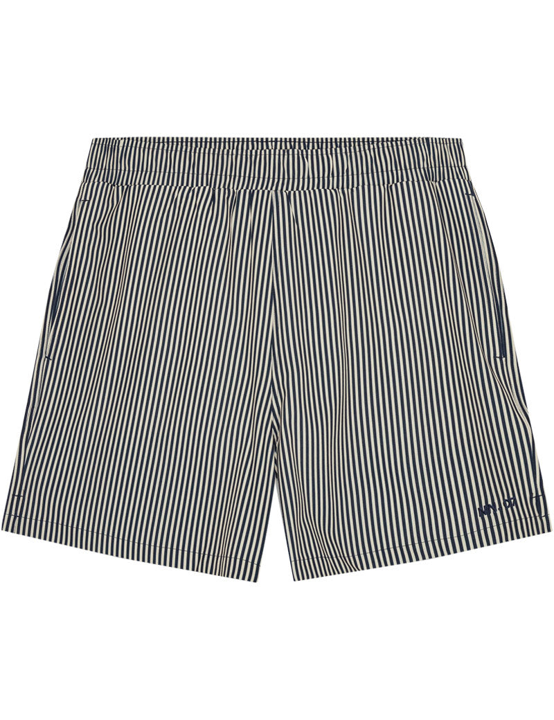 NN07 Holiday Shorts Navy Stripe