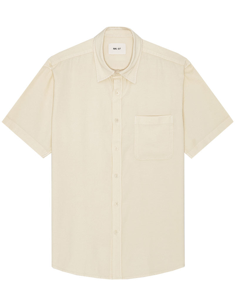 NN07 Deon Short Sleeved Shirt Ivory