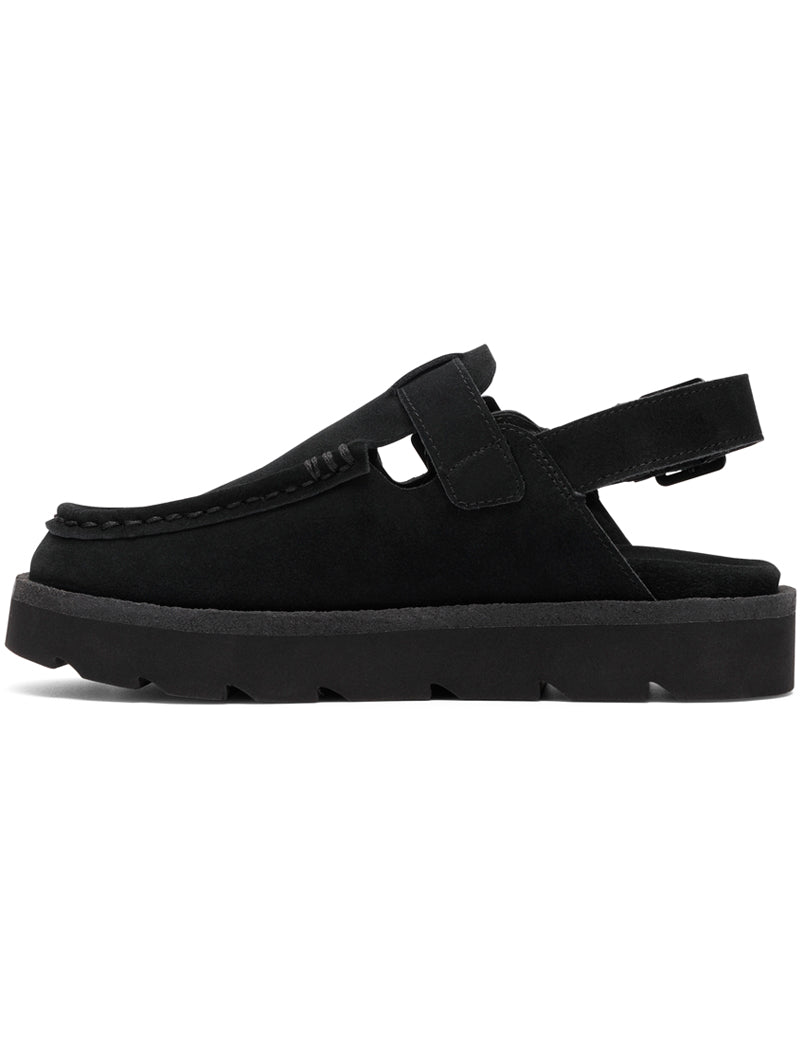 Clarks Originals Meare Easy Sandal Black Suede Women's In Step