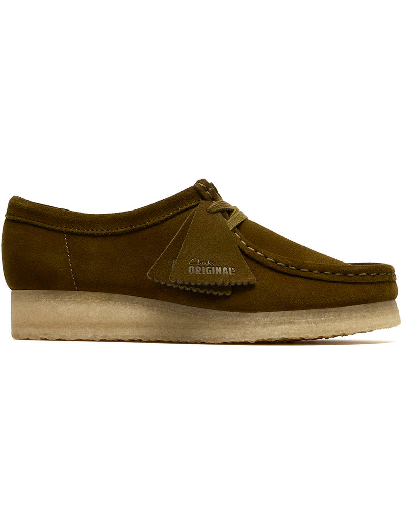 Clarks Originals Wallabee Olive Suede Women's