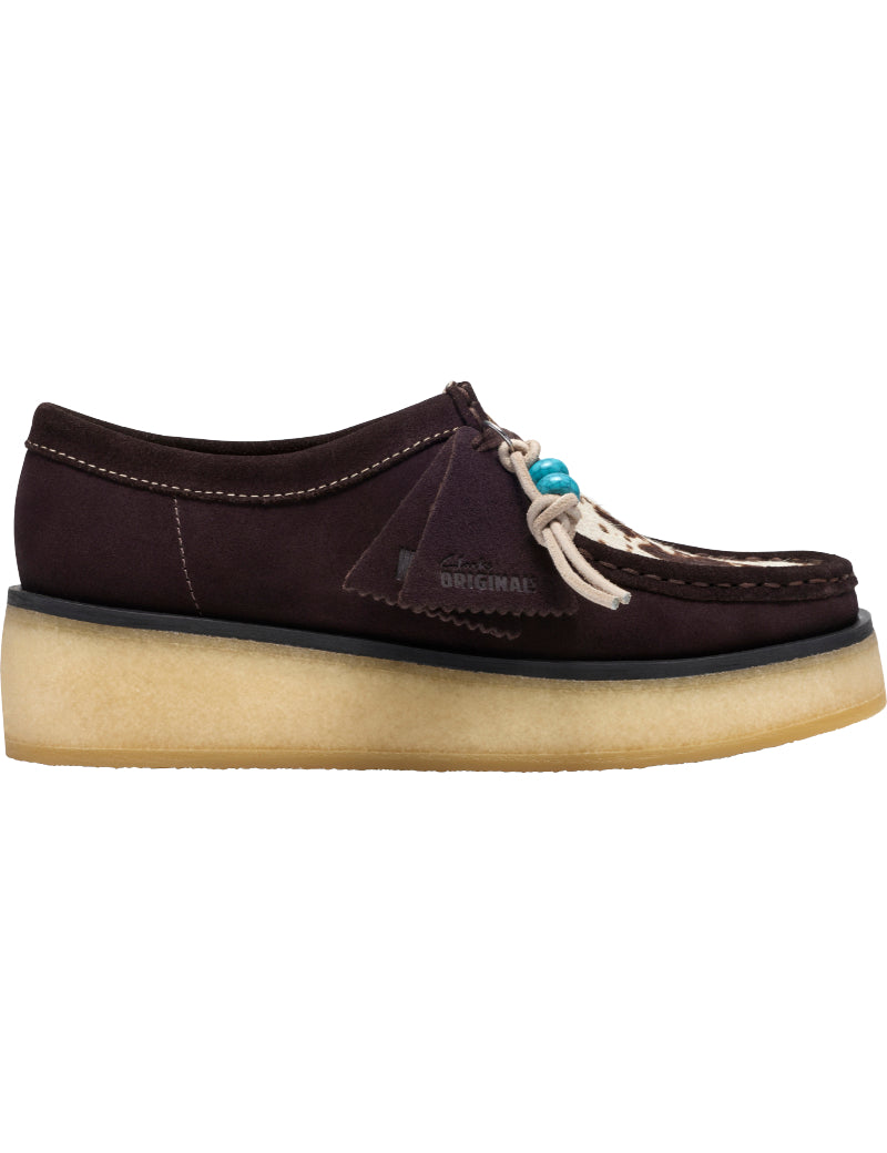 Clarks Originals Wallacraft Bey Shoes Brown Combi Suede Women's