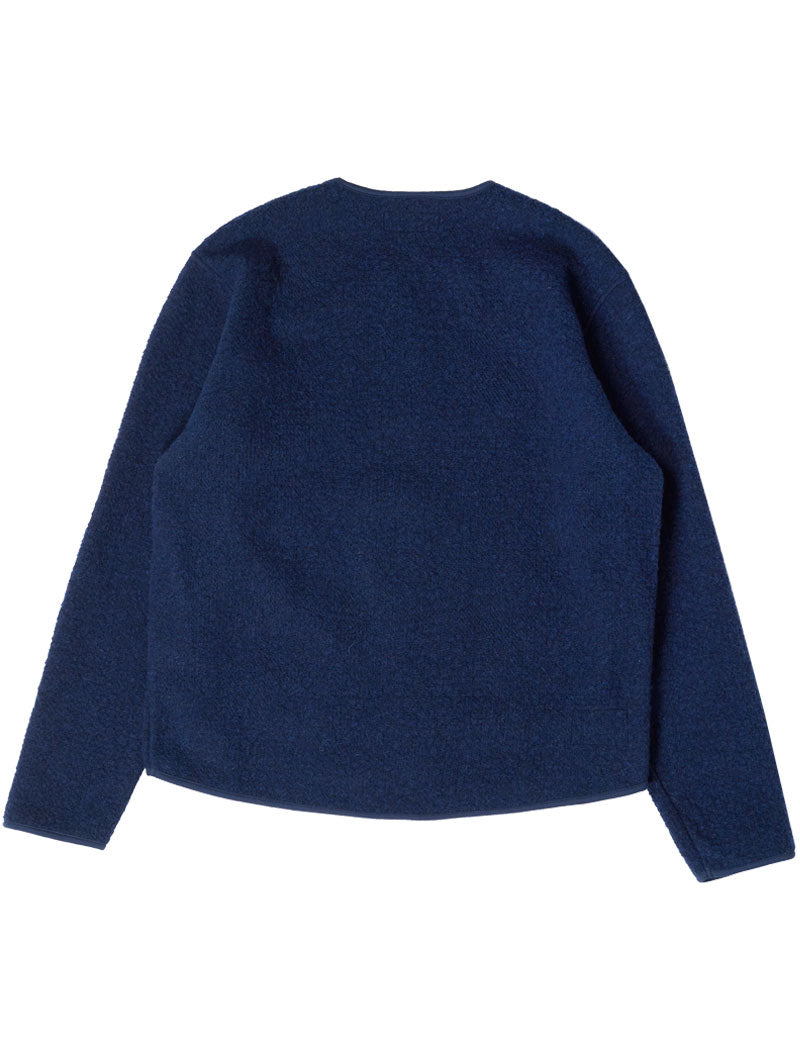 Universal Works Zip Liner Jacket Tibet Fleece Navy