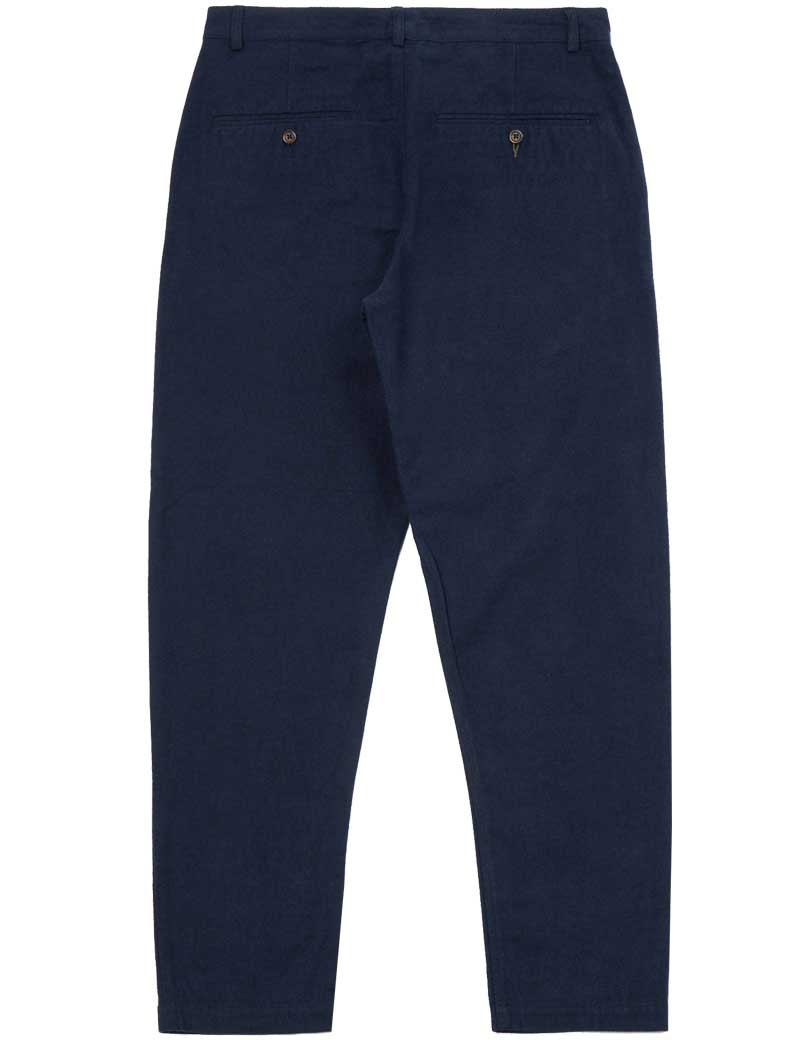 UNIVERSAL WORKS MILITARY CHINO NEBRASKA COTTON NAVY