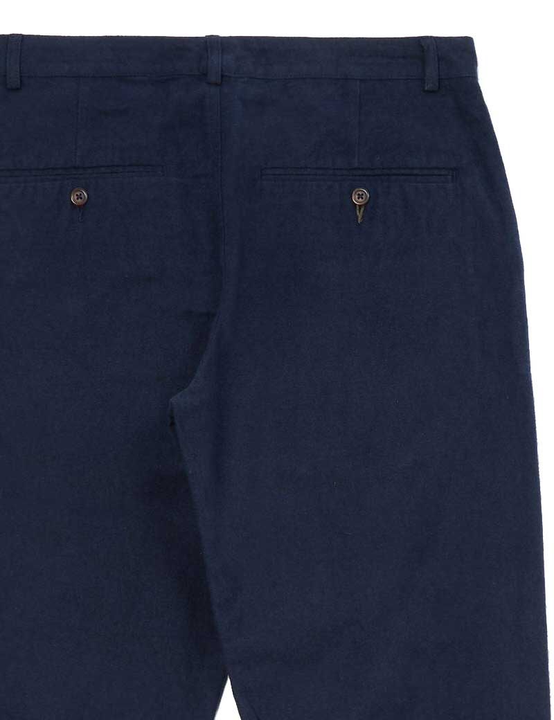 UNIVERSAL WORKS MILITARY CHINO NEBRASKA COTTON NAVY