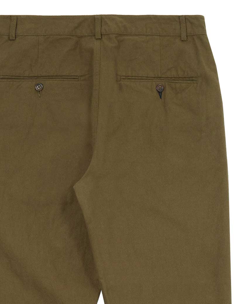 Universal Works Military Chino Nebraska Cotton Olive