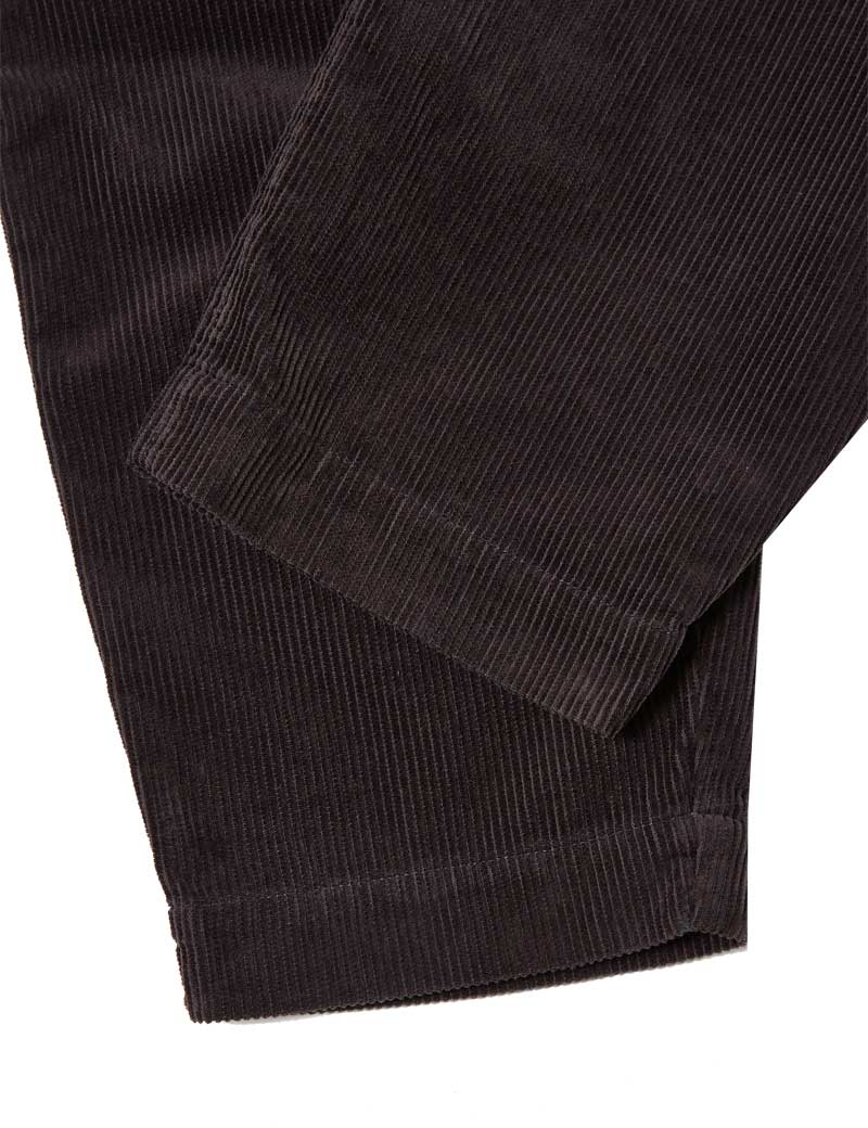 Universal Works Pleated Cord Track Pant Licorice
