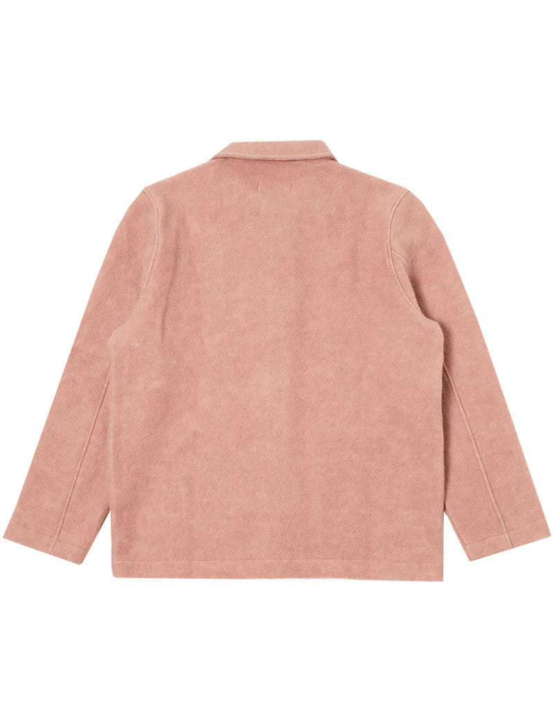 UNIVERSAL WORKS FIELD JACKET PINK WOOL FLEECE