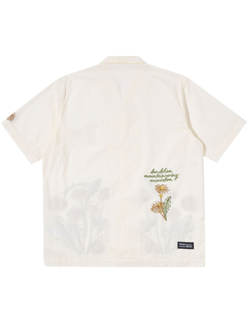 Universal Works X Flower Mountain Minari Shirt Broadcloth Ecru