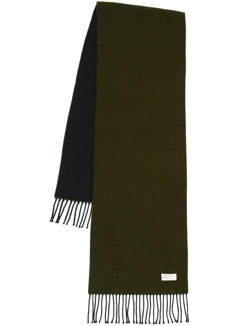 Universal Works Scarf Double Sided Green Black