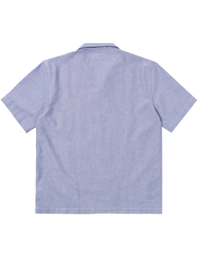 Universal Works Oxford Shirting Road Trip Shirt Blue Back