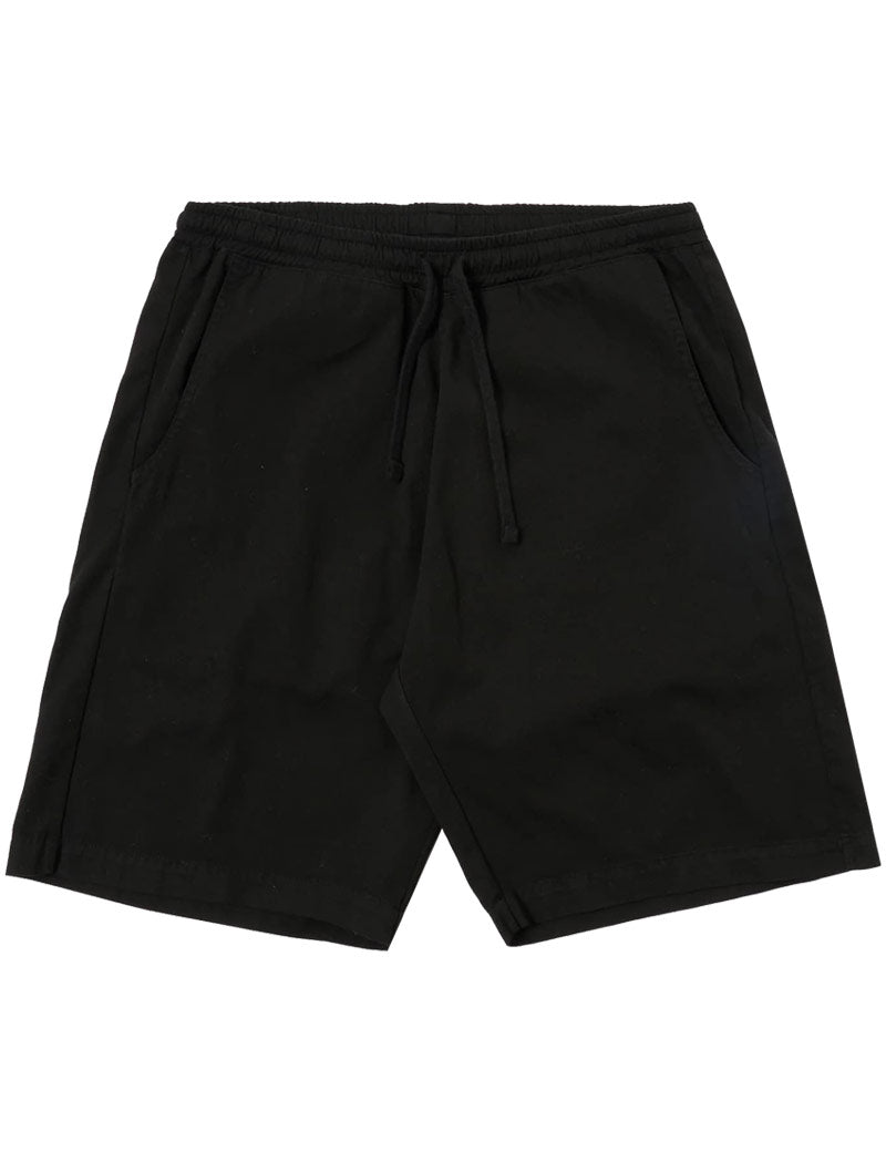 Universal Works Simple Short Kelly Cotton Black Front