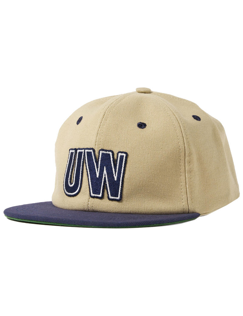 Universal Works Baseball Hat Cap Sand Navy Front