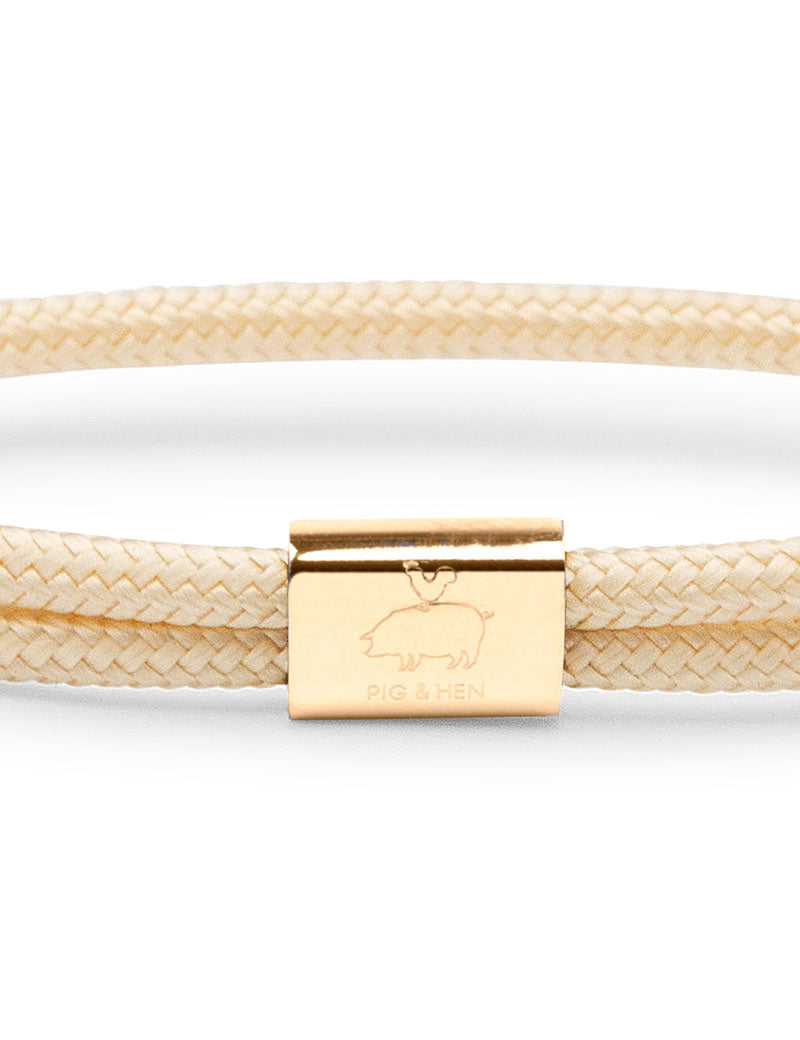 PIG & HEN LEWIS BRACELET IVORY GOLD