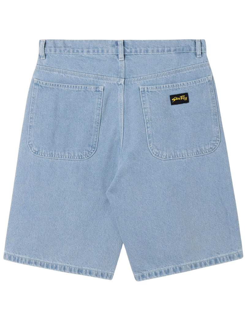 Stan Ray Wide 5 Short Ice Stone Denim Rear View