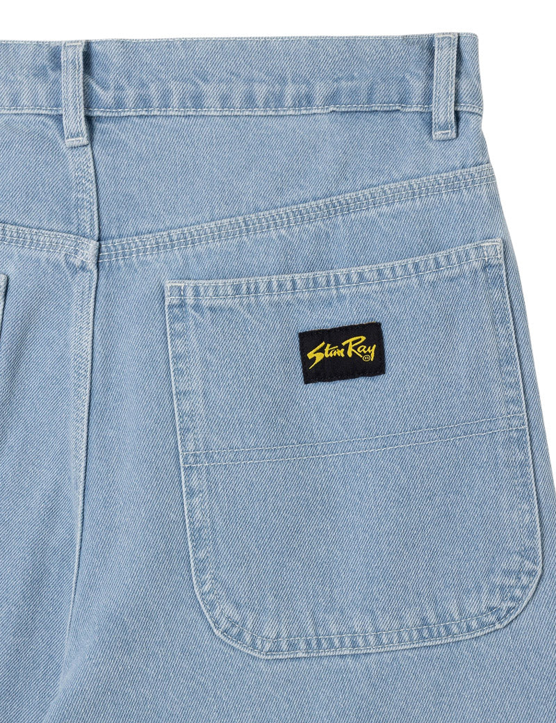 Stan Ray Wide 5 Short Ice Stone Denim Pocket Detail