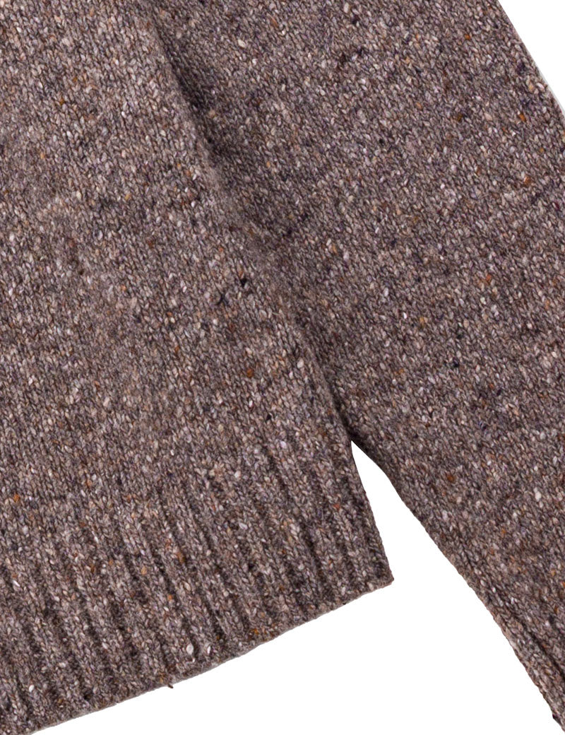 Folk Chain Crew Neck Jumper Porcini