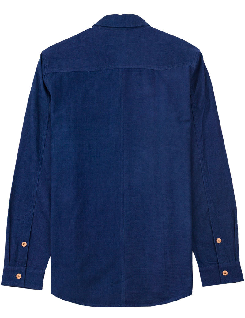 Folk Direction Babycord Shirt Washed Ink