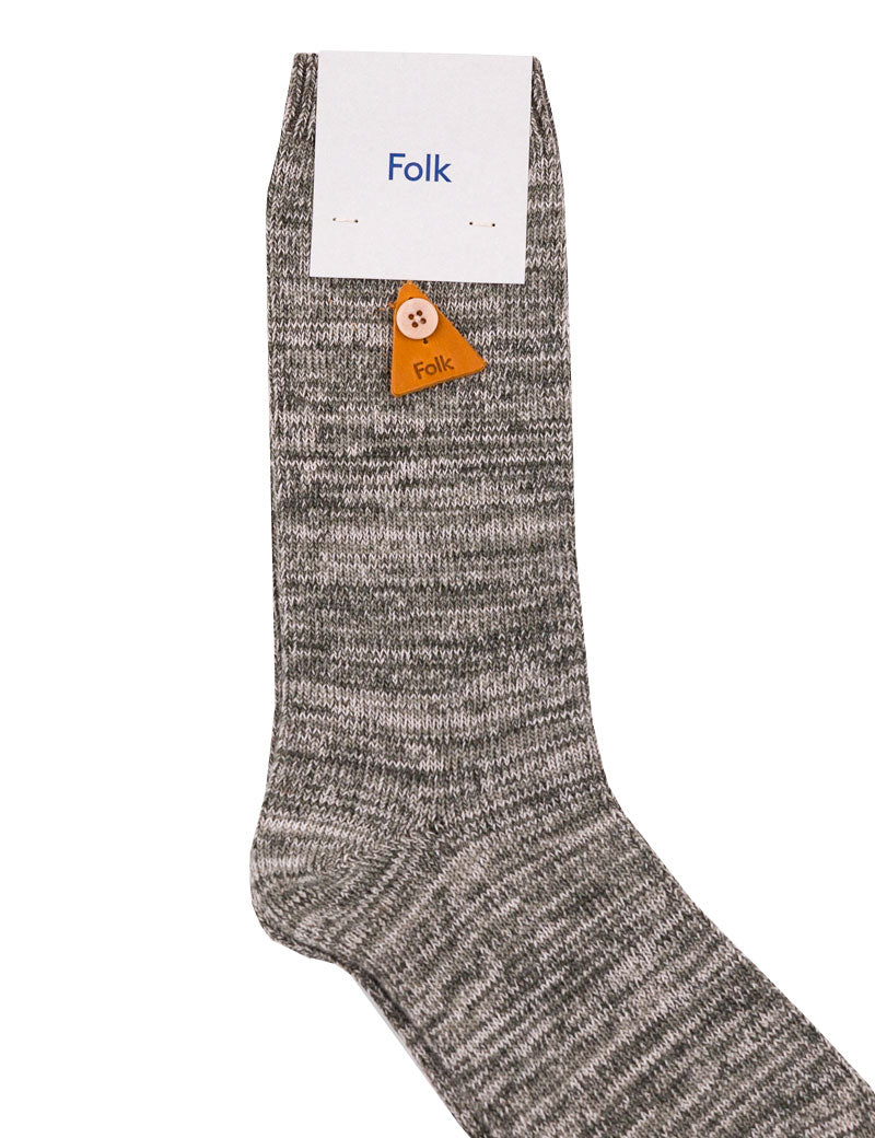 Folk Melange Socks Sage Mix