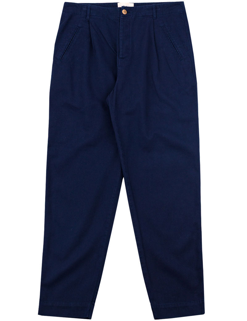 Folk Assembly Pant Deep Navy Brushed Twill
