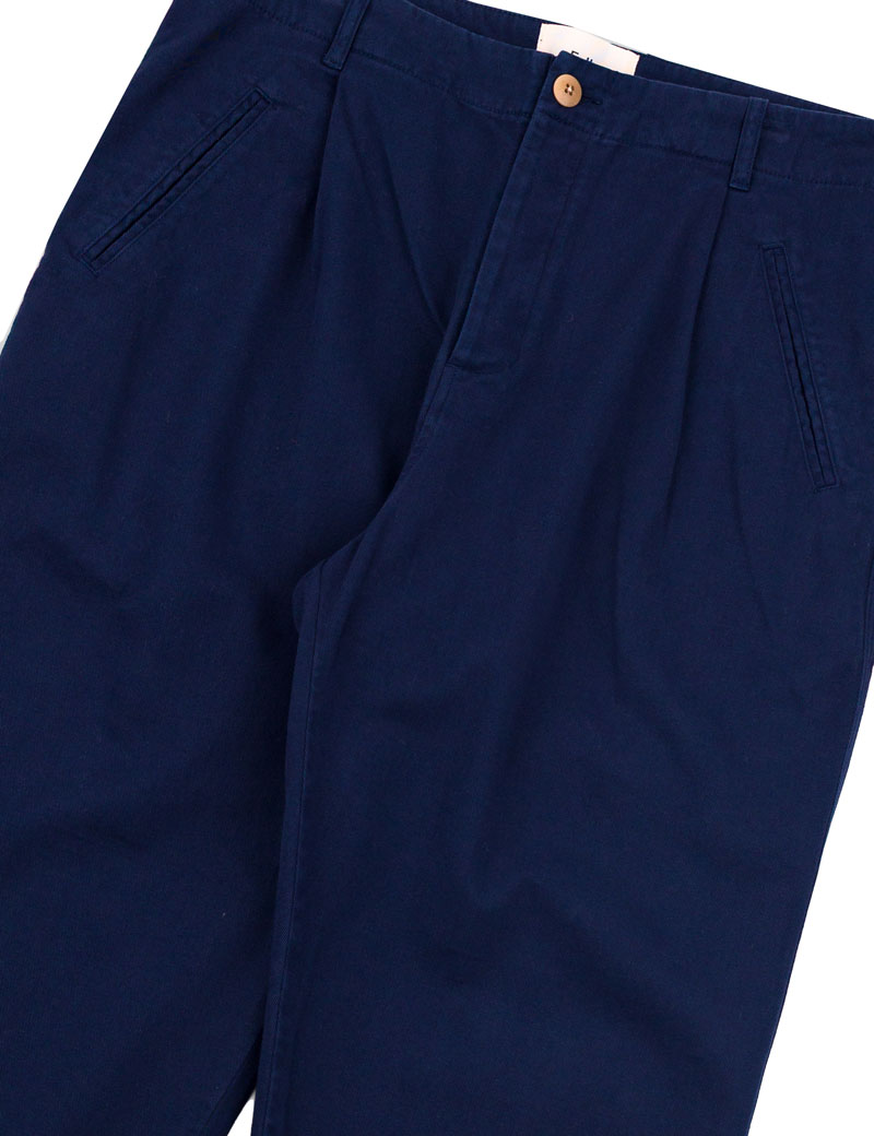 Folk Assembly Pant Deep Navy Brushed Twill