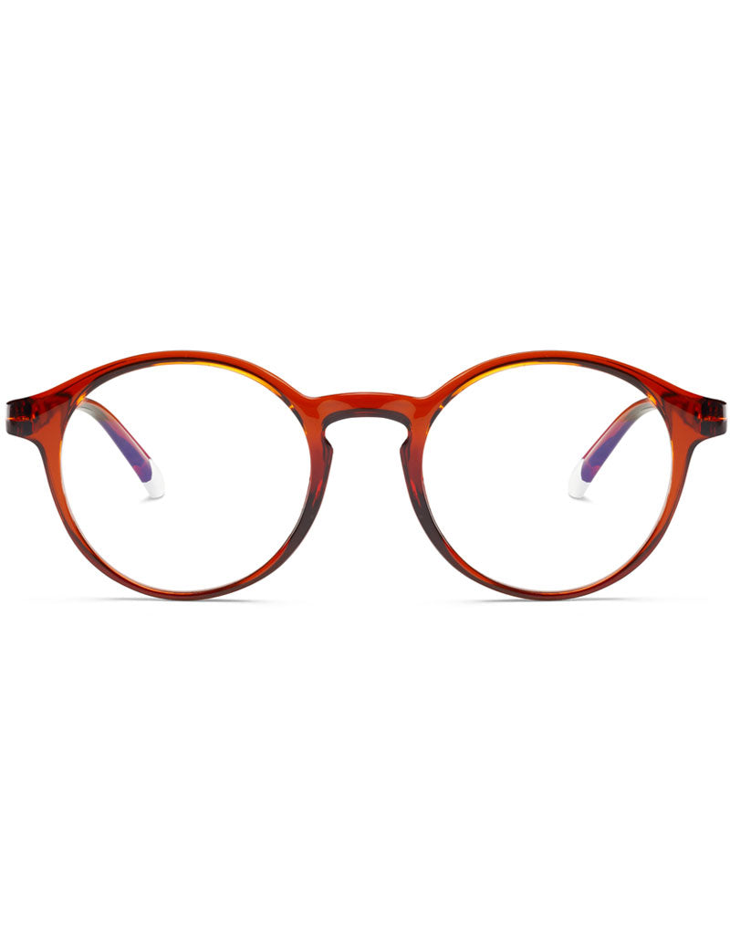 Barner Le Marais Blue Light Reading Glasses Glossy Intense Rust