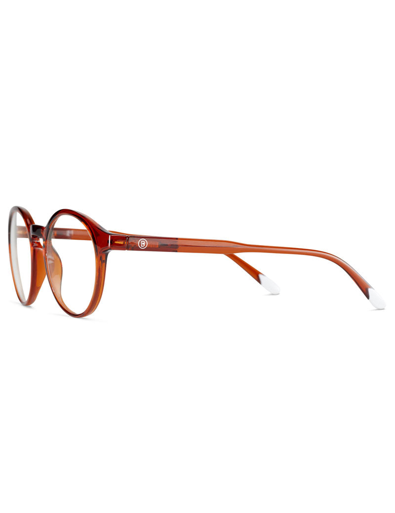 Barner Le Marais Blue Light Reading Glasses Glossy Intense Rust