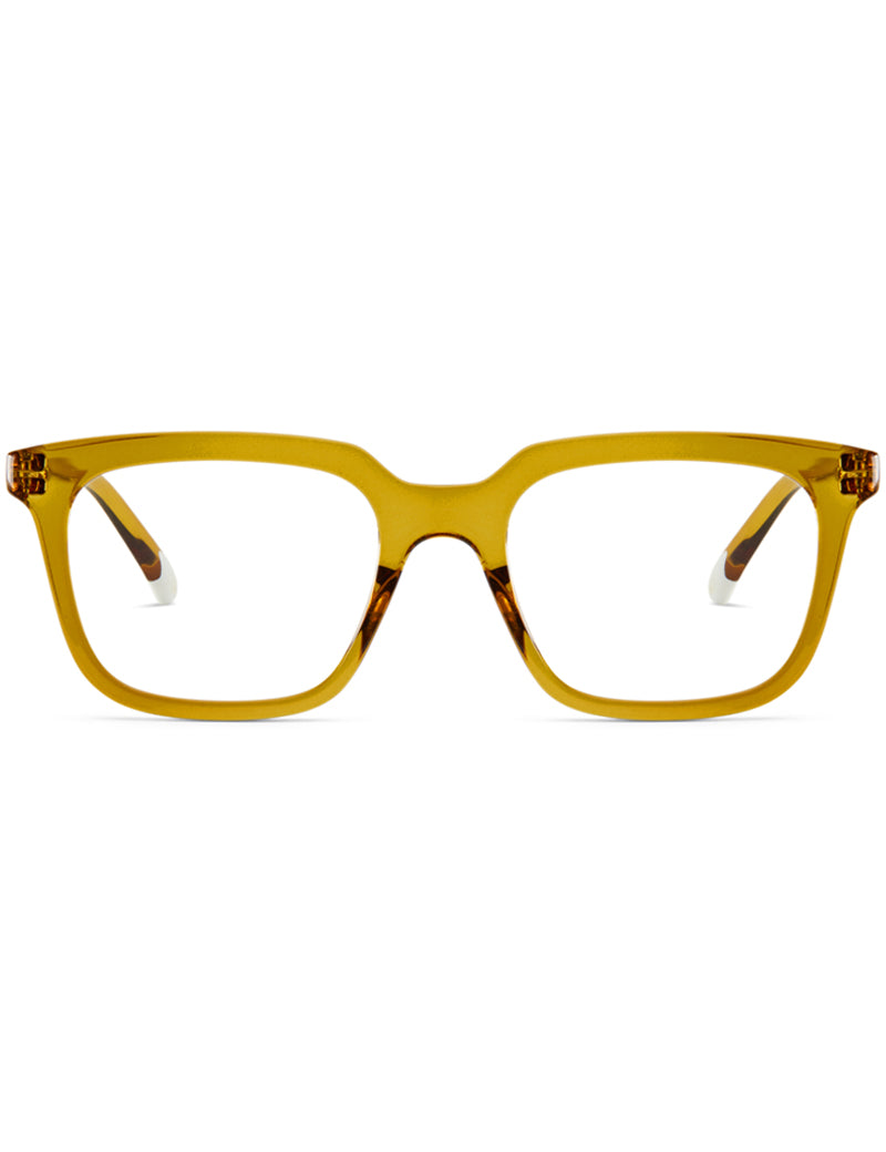 Barner Holly Blue Light Reading Glasses Glossy Ecru Olive