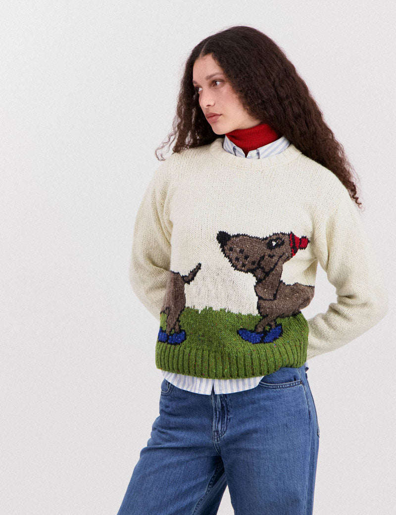 Howlin' Bumper Trouble Jumper Ecru