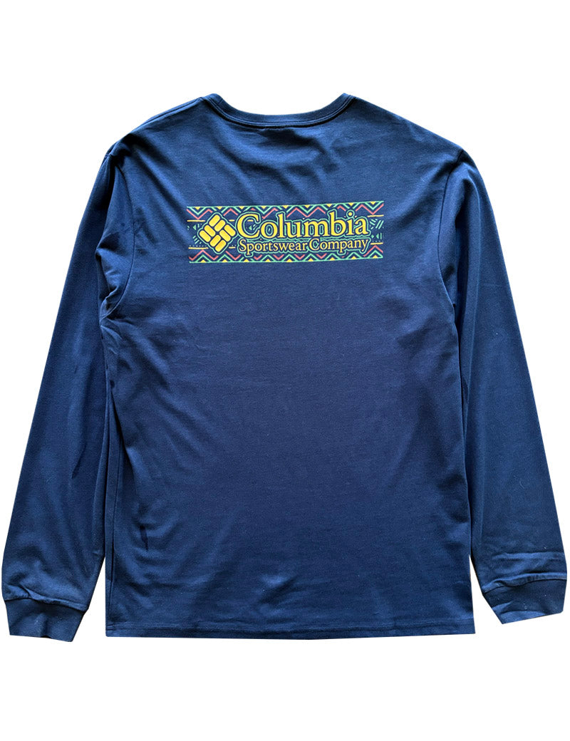 Columbia Men's Explorers Canyon Long Sleeve T-Shirt Collegiate