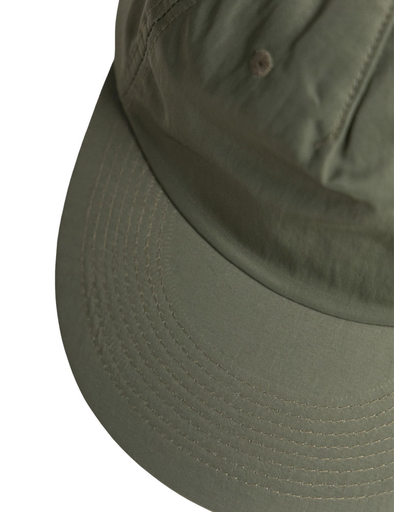 Power Goods Nylon Surf Cap Olive Peak Detail