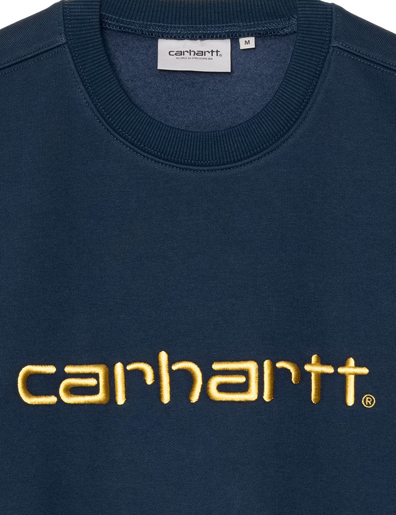 Carhartt Wip Sweat Sweatshirt Ink Air Yellow