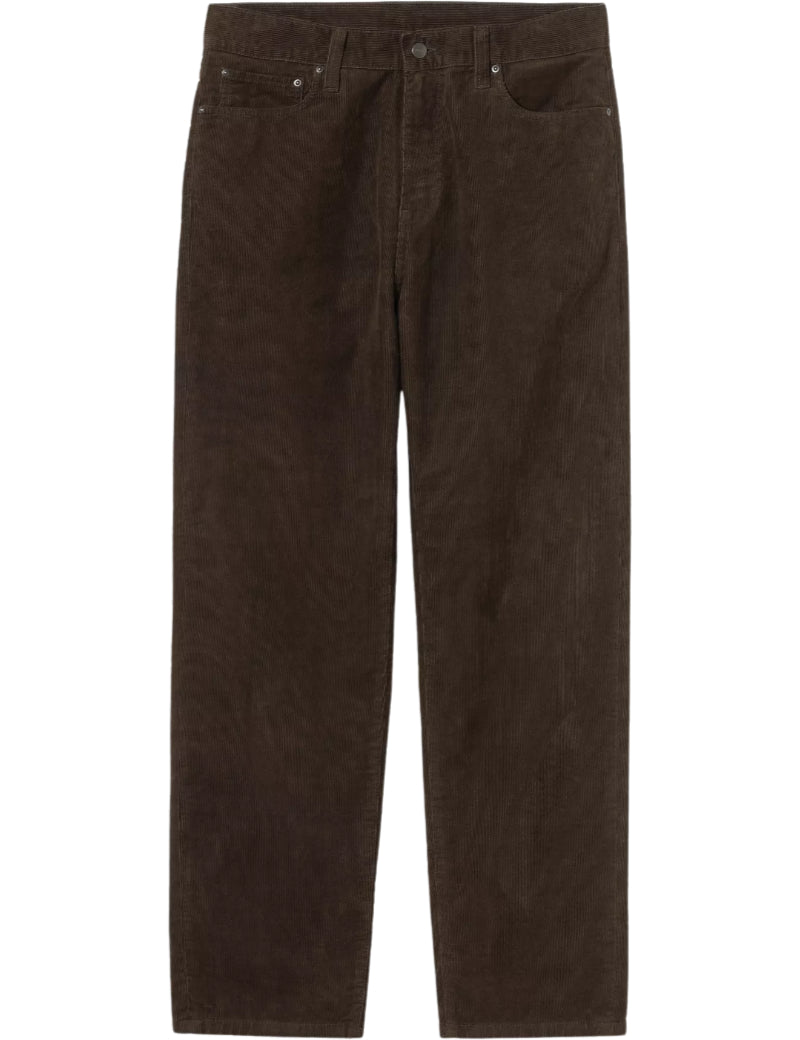 Carhartt WIP Aaron Pant Ford Cord Tobacco Rinsed Front