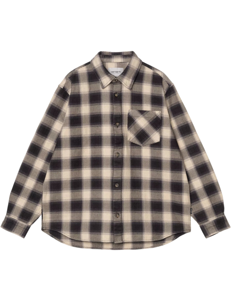 Carhartt WIP Long Sleeve Dayne Shirt Check Shady Purple Front