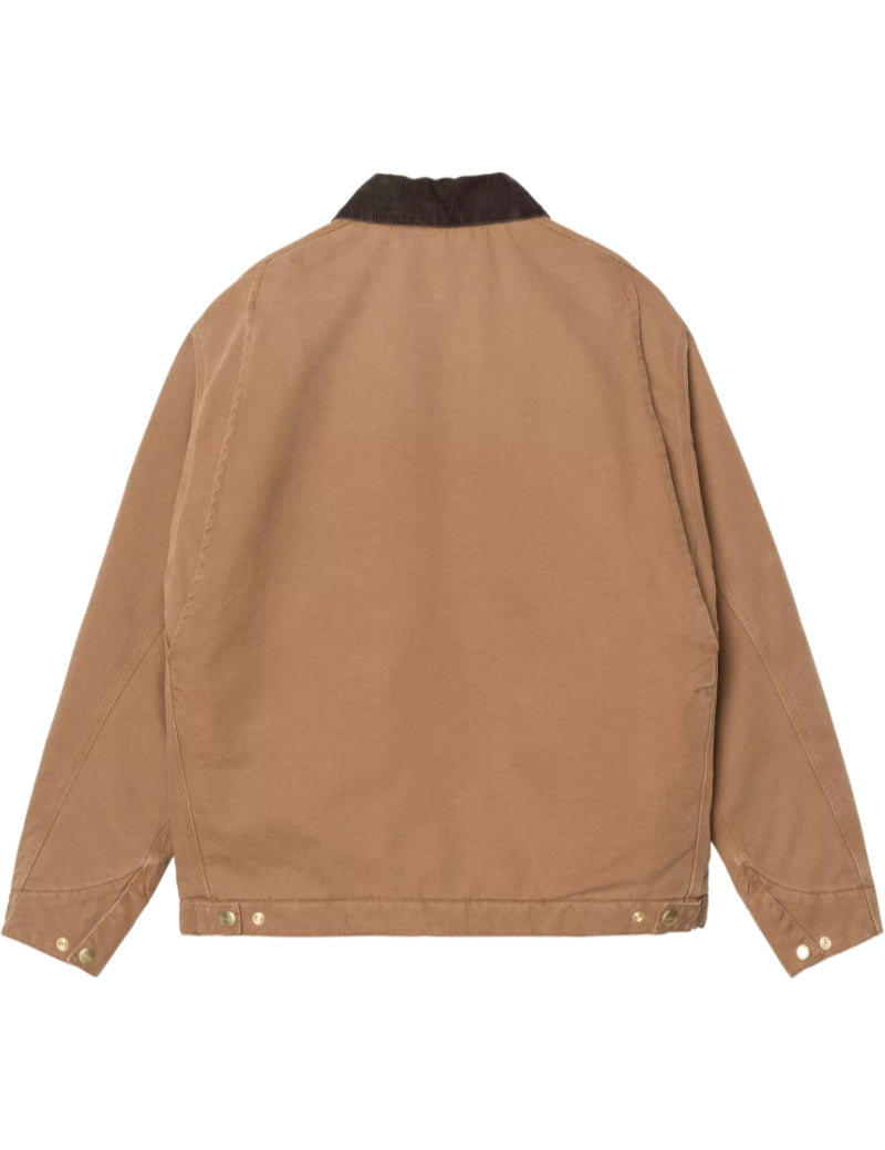 Carhartt WIP OG Detroit Jacket WIP H Brown & Tobacco, Stone Canvas Back