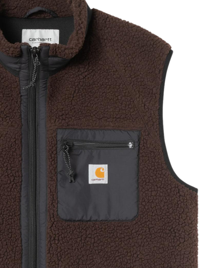 Carhartt WIP Prentis Vest Liner Palisander & Black Chest Pocket